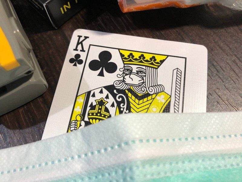 King of Clubs with Face Mask