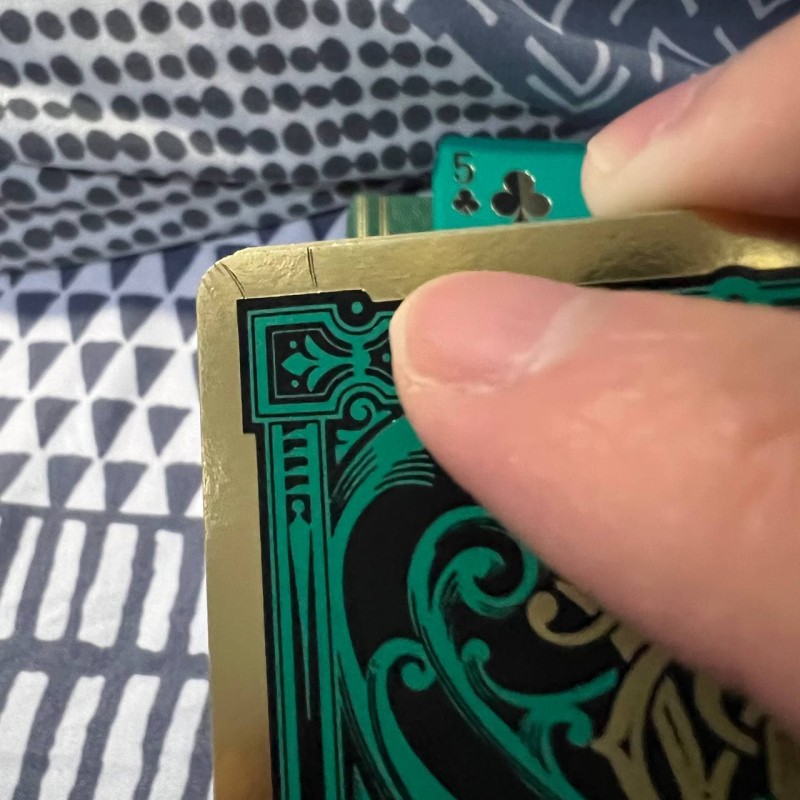 Scratches on the gold border 1