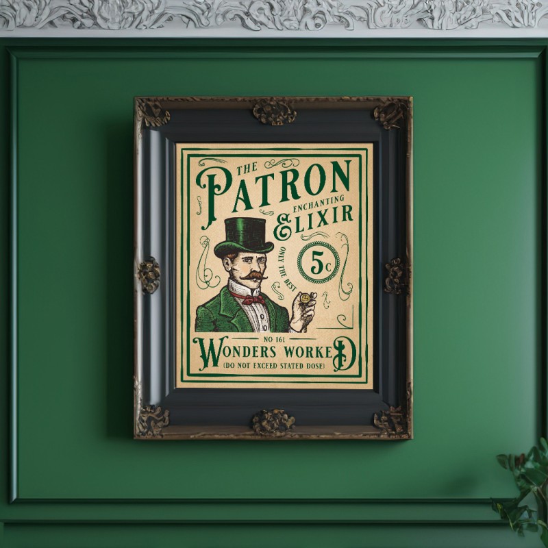 The Patron themed art print - not the tuck