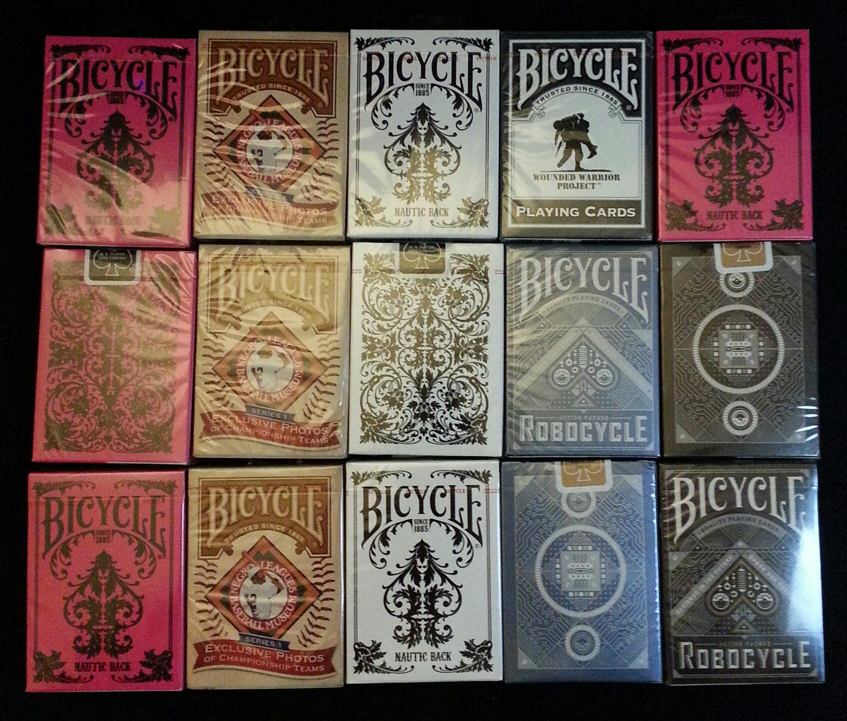 All of these decks were purchased at my local Walmart